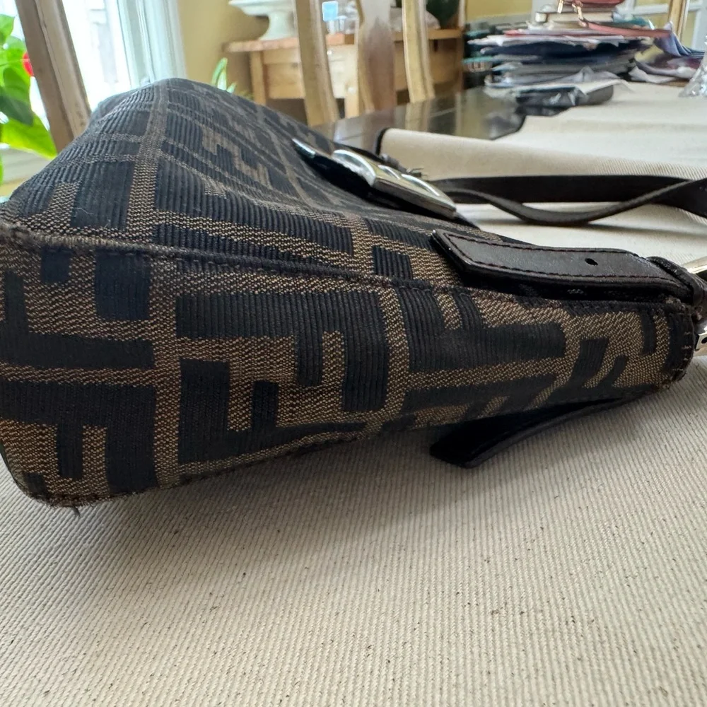 FENDI Zucca Shoulder Bag in Tobacco - Picture 6 of 12